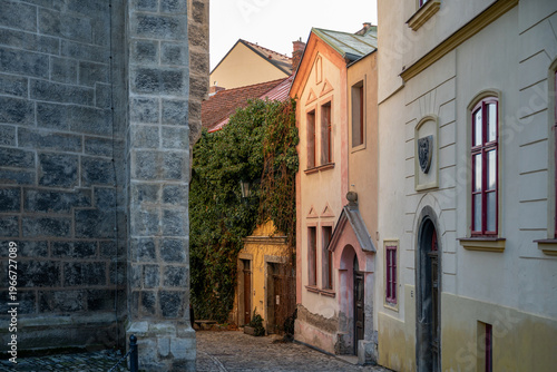 Wallpaper Mural Picturesque and romantic ancient narrow street near St. James Church, Kutna Hora. Torontodigital.ca