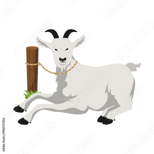 Eid al adha goat  illustration