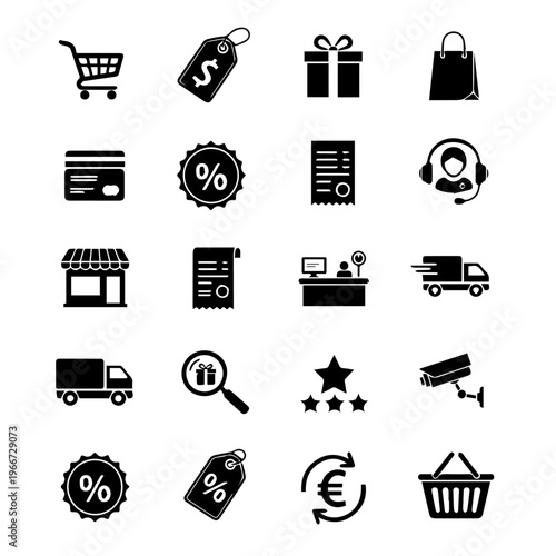 E-commerce and Shopping Icons A Collection of Vector Graphics