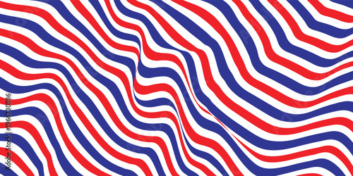 Airmail Envelope frame images with strips. International vintage letter border. Retro air mail postcard with blue and red stripes.  Empty classic postal frame. Vector illustration