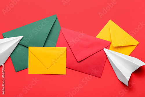 Set of different envelopes ...