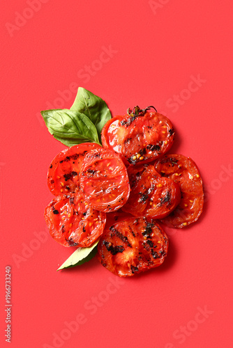 Tasty grilled tomatoes and ...