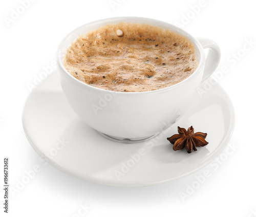 Cup of delicious espresso, ...