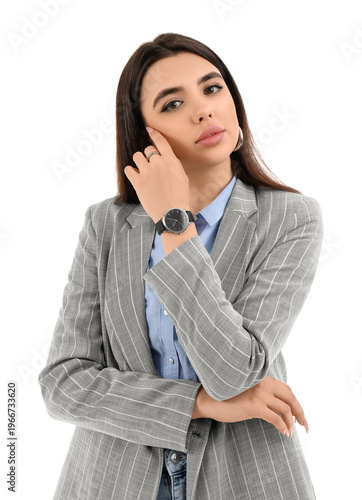 Beautiful woman with wristw...
