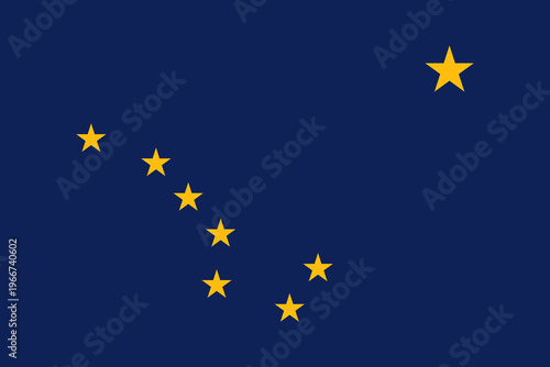 Flag of Alaska with bigger stars
