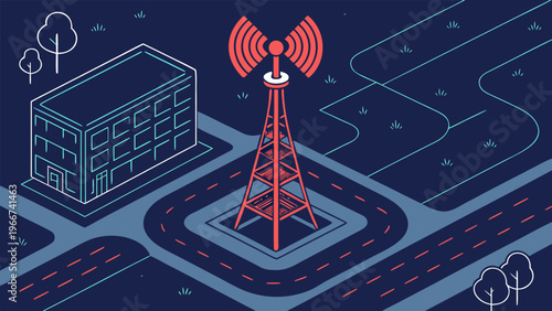 Modern radar technology scanning skies for threats, supporting missile defense and ground-based air surveillance systems.