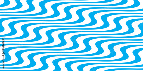 Calming abstract background featuring organic, fluid flowing waves in light pastel blue and cream tones. modern design