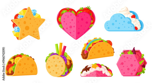 Creative Taco Shapes: Star, Heart, Cloud, Hexagon, and More
