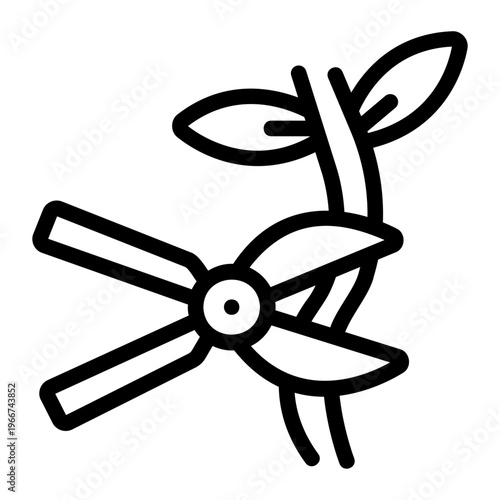 Pruning plants Line Icon