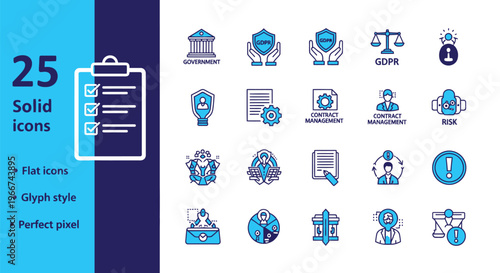 Diverse collection of compass and north arrow symbols depicting direction for cartography and navigation