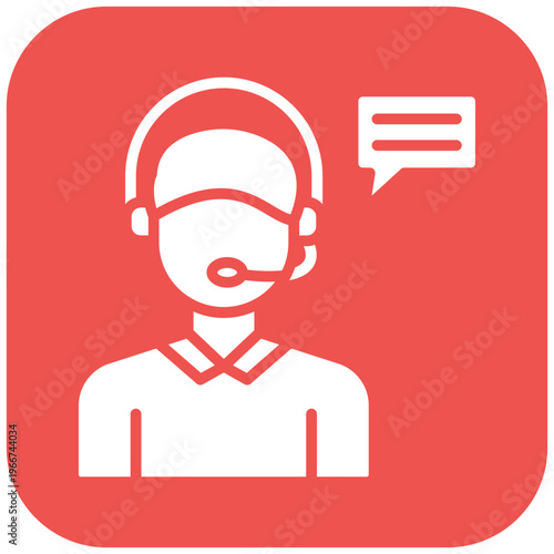 Customer Service Agent Icon