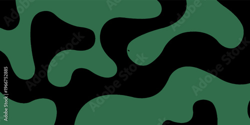 Abstract Green Camouflage Pattern — Seamless Military-Inspired Graphic Background With Organic Shapes,vector illusatration