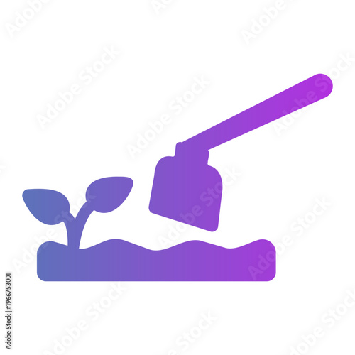 Hoe Line Gradient Icon