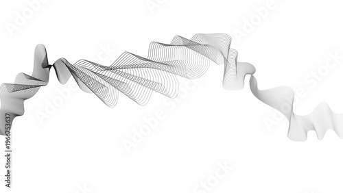 Abstract backdrop with grey wave gradient lines