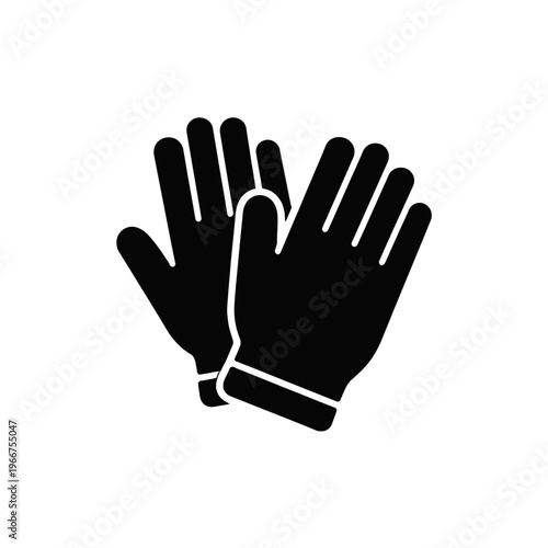 Durable black work gloves for essential hand protection. Perfect for industrial, construction, gardening, household. High-quality safety gear, superior grip, comfort, long-lasting defense against haza