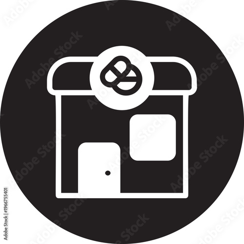 pharmacy glyph icon