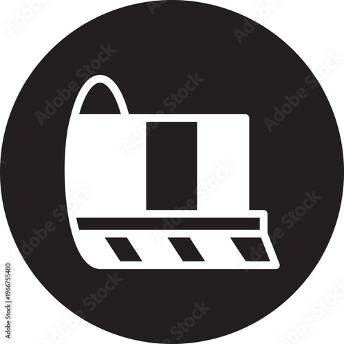 train station glyph icon