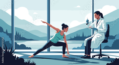 Yoga and science: balancing wellness and research in a serene setting