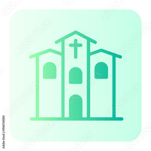 church gradient icon