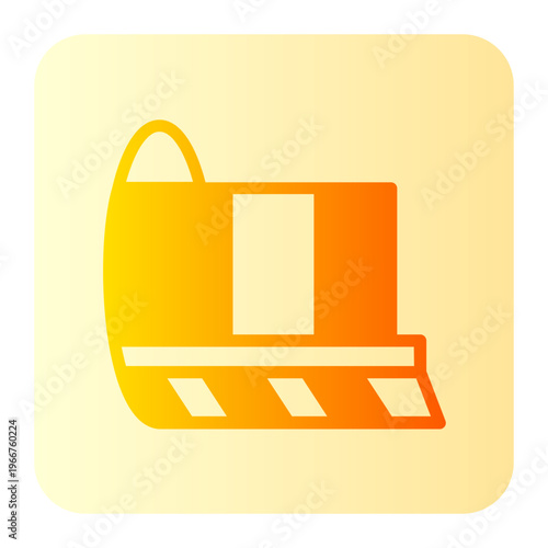 train station gradient icon