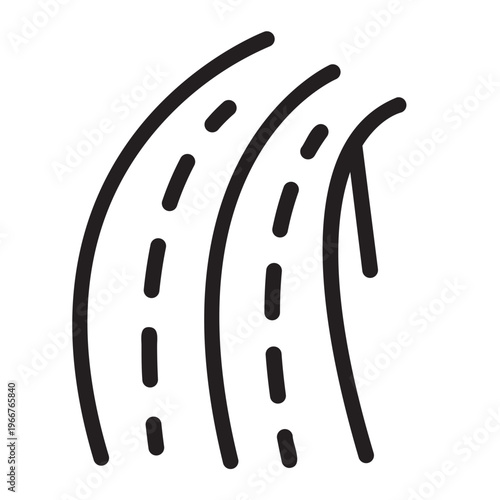 road line icon