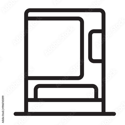 vending machine line icon