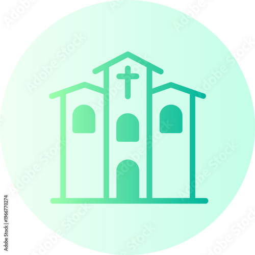 church gradient icon