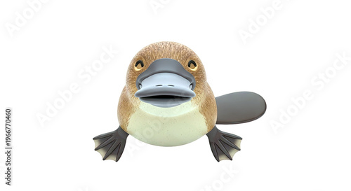 Cute Cartoon Platypus