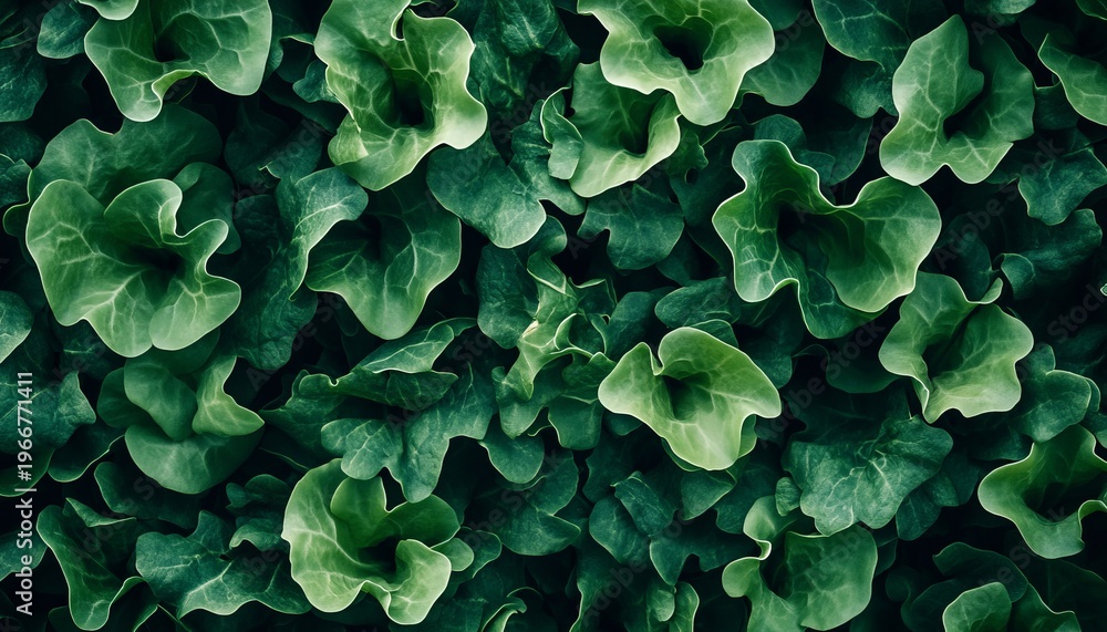 Obraz premium Vibrant Green Arugula Leaves Background Texture, Close-Up of Dehydrated Leafy Flakes and Patterns
