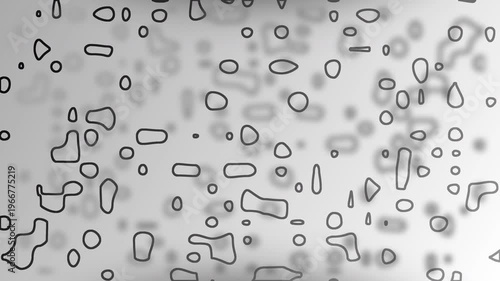 White liquid with irregular droplets and light borders. Ideal for pharmaceutical, science, technology, or abstract concepts in design projects.	