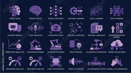 Data Analysis Techniques, Artificial Intelligence, Modern Workplace, Infographic, Digital Environment, Overview, Technology Insights