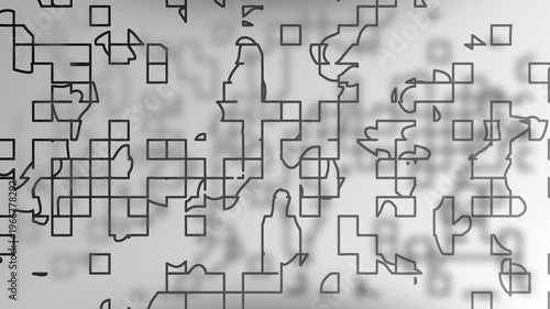 White background with abstract grid pattern overlayed. Suitable for elegant, modern, and minimalist design projects and presentations.