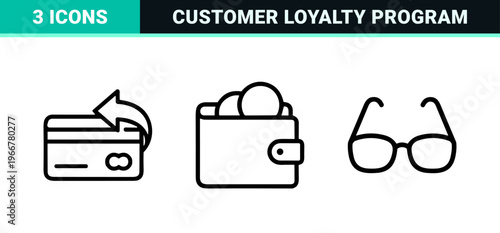 Customer Retention and Loyalty Program Minimalist Monoline Geometric Line Art for Relationship Marketing and User Lifecycle Analytics