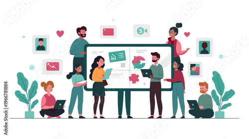 A simple, modern design element for creative projects or presentations.