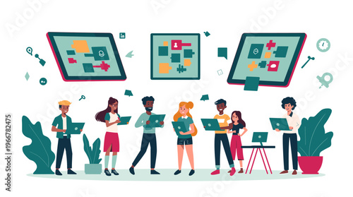 A stylized illustration of a teal abstract shape on a white background, conveying a sense of modernity and minimalism.