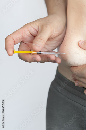 Wallpaper Mural Abdominal Injection Procedure for Medical Treatment (Diabetes, Weight Loss, Clot Prevention) Torontodigital.ca