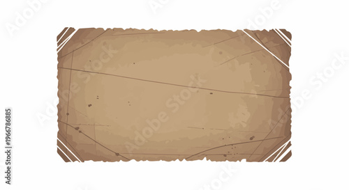 A vintage, distressed paper texture with torn edges and faint lines