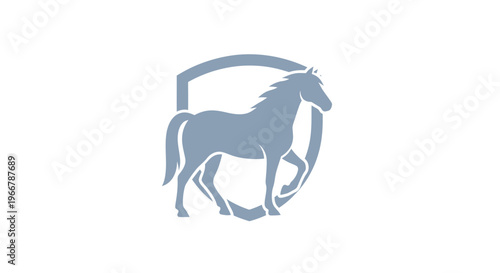 Horse Silhouette Emblem