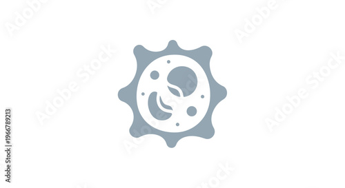 Abstract Microbe Icon - Bacteria Cell, Virus, Germ, Medical, Science