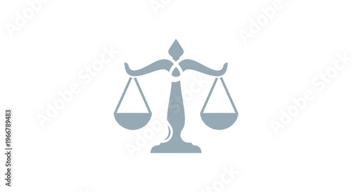 Scales of Justice Symbol Icon - Balance and Law Concept