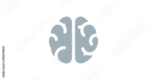 Abstract brain icon, symbolizing thoughts, ideas, and mental processes