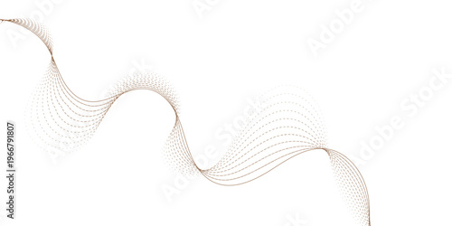 Abstract colorful Dotted Wave Lines Flow Minimal Background With Smooth Curves And Elegant Motion.