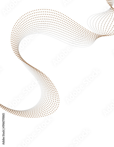 Abstract colorful Dotted Wave Lines Flow Minimal Background With Smooth Curves And Elegant Motion.