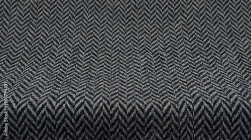 Black and Grey Zigzag Chevron Seamless Pattern, Minimal Geometric Texture for Modern Decorative Applications