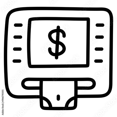 Perfect design icon of atm withdrawal