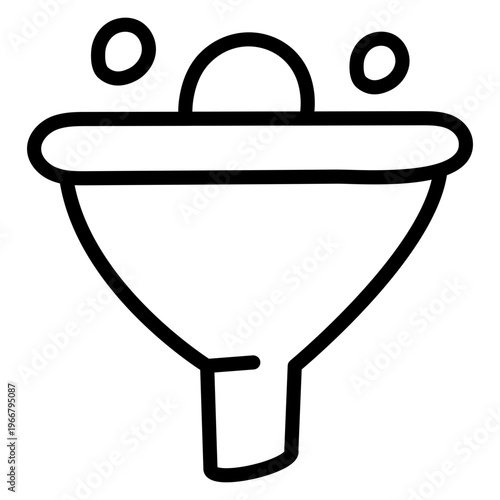 Modern design icon of funnel