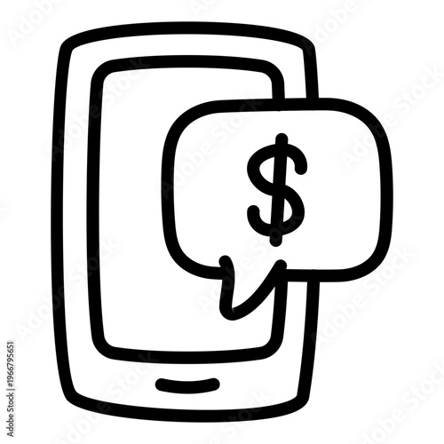 Modern design icon of financial chat icon 
