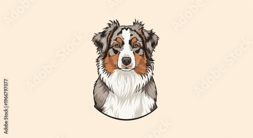 A detailed pixel art portrait of a dog's head, showcasing its fur and features