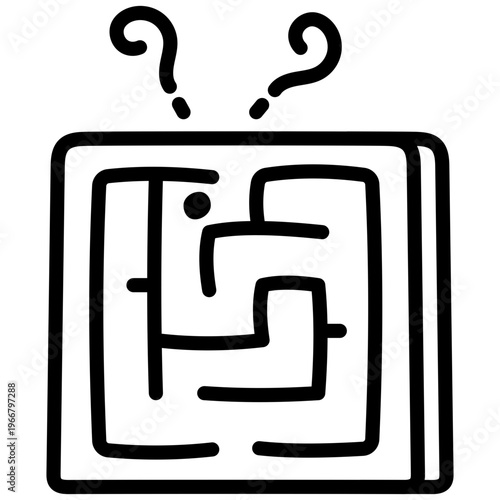 Trendy design icon of labyrinth  