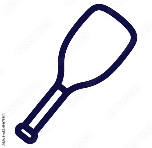 Simple vector illustration of a kayak paddle isolated on a white background